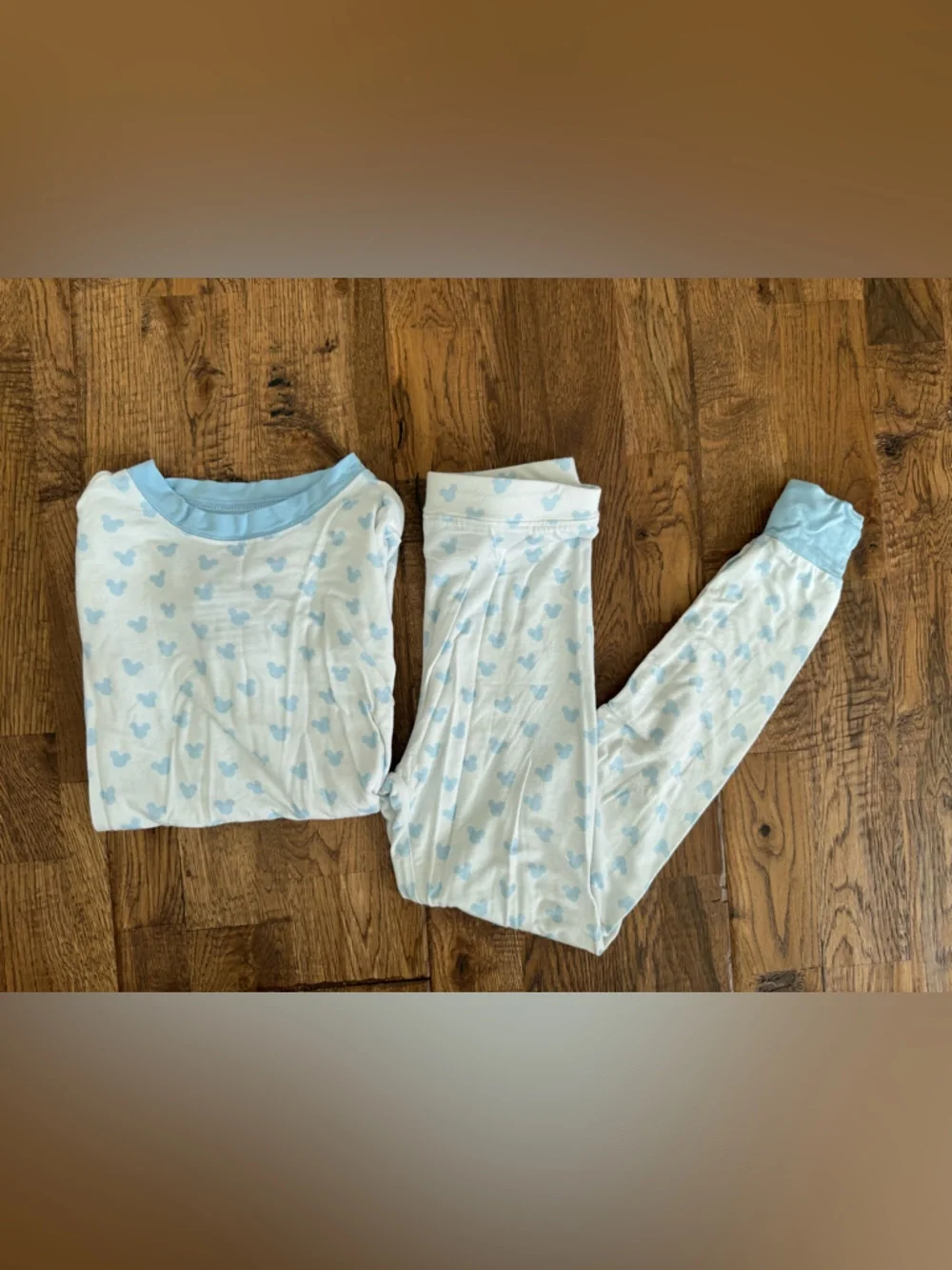 Stitchy Fish Mickey Pajama Set Bamboo Viscose‎ Unisex Size 5 6 C